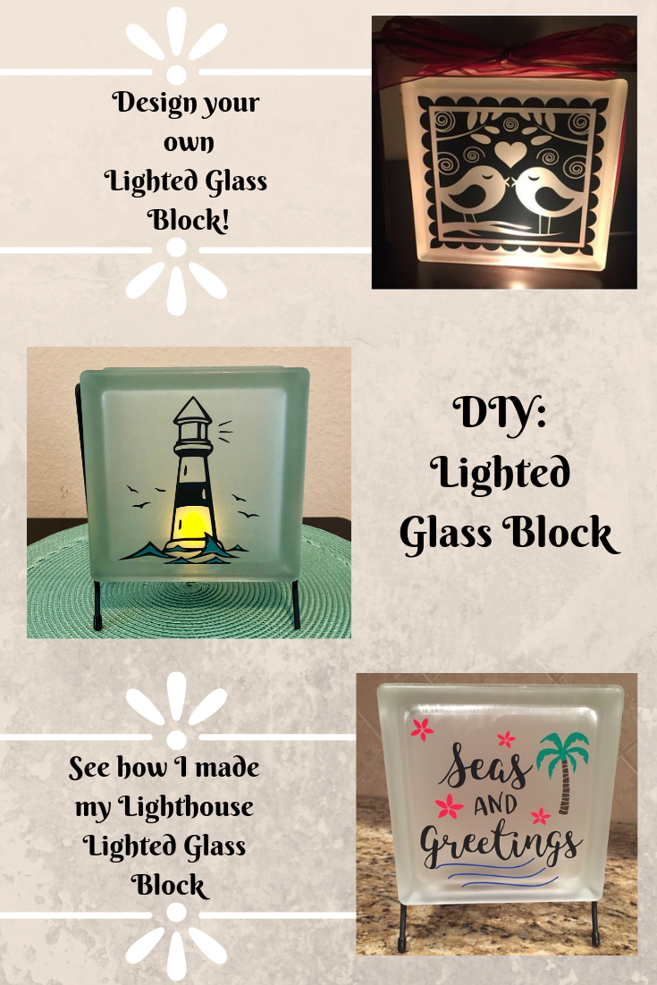 DIY Lighted Glass Block – My Florida Life